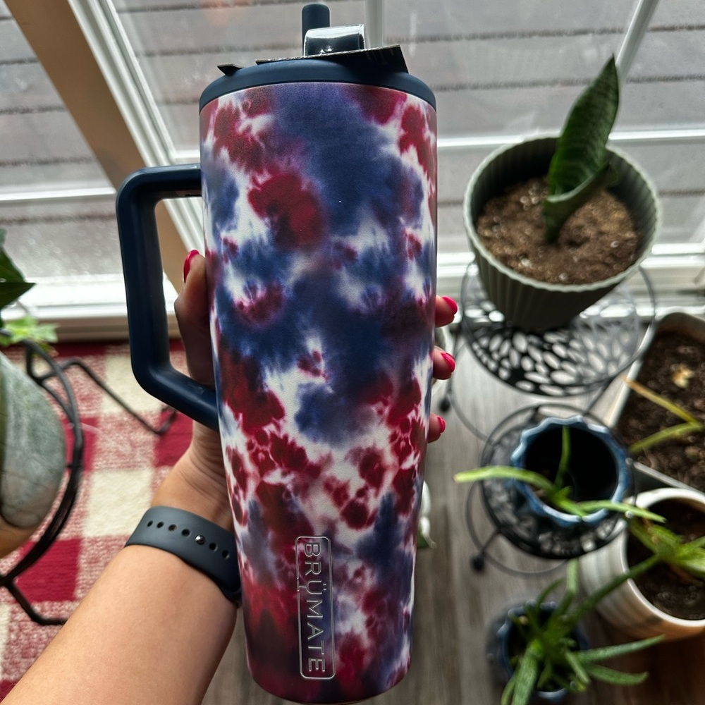 🎆 BrüMate Star Burst 40 oz Era with matching straw cover limited edition - BNIB!